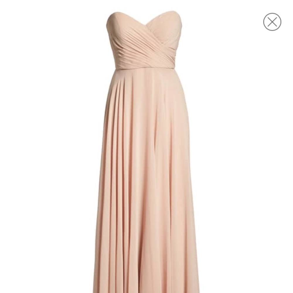 Jenny Yoo Adeline Luxe Chiffon Dress Blush